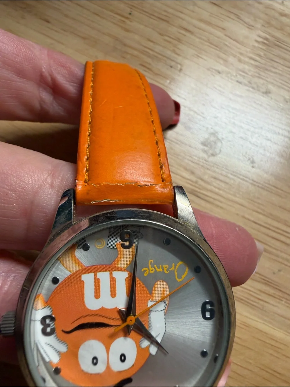 Orange M&M Character Watch with Orange Strap